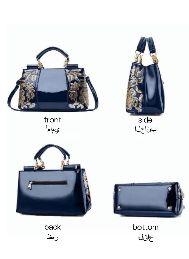 Generic Women's Versatile Large Capacity Crossbody Bag, Ladies Top Handle Shoulder Bag Side Bag Sling Bag, PU Leather Handbag Tote Bags Satchel Bags Clutch Bag Carry Bag for College Students  - Image 5