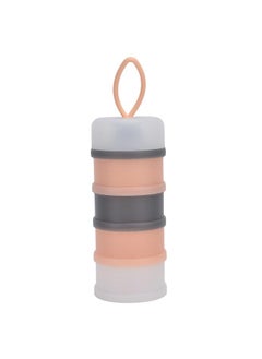 4 Layers Baby Milk Powder Dispenser Silicone Portable Baby Milk Feeding Powder Formula Dispenser ContainerPink