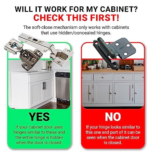 ROK 10 Pack Rok Hardware Soft Close for Cabinet Doors/Metal Soft Close Adapter/Damper/Hardware/Zinc/Hinge/European Made! SCD101 - Image 3