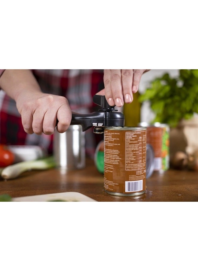 Kuhn Rikon Deluxe Auto Safety LidLifter/Can Opener, 7 x 2 x 3 inches, Red and Silver