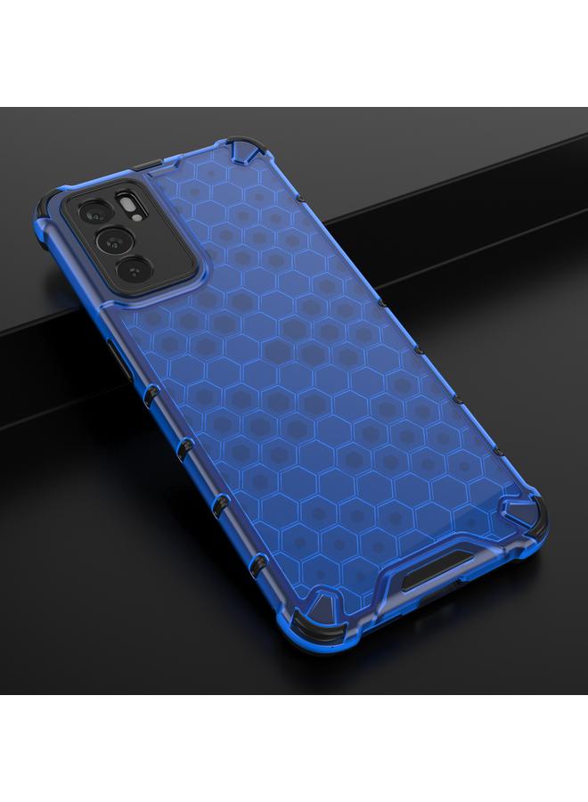 اس-توب جراب لهاتف OPPO Reno6 5G مصنوع من مادة PC Honeycomb المقاومة للصدمات + جراب واقٍ من مادة TPU - Image 2