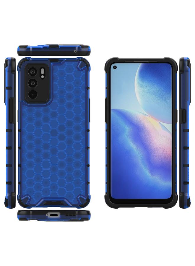 اس-توب جراب لهاتف OPPO Reno6 5G مصنوع من مادة PC Honeycomb المقاومة للصدمات + جراب واقٍ من مادة TPU - Image 3