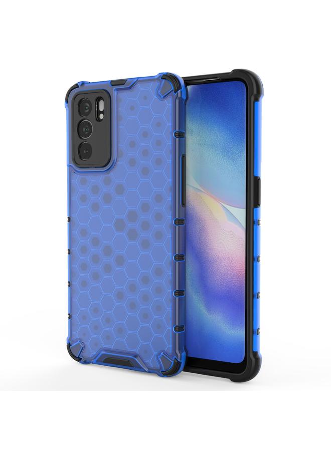 اس-توب جراب لهاتف OPPO Reno6 5G مصنوع من مادة PC Honeycomb المقاومة للصدمات + جراب واقٍ من مادة TPU - Image 1