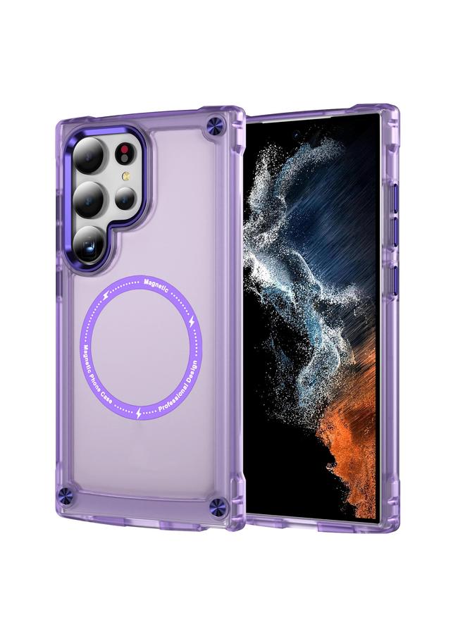 اس-توب جراب لهاتف Samsung Galaxy S24 Ultra 5G مصنوع من مادة TPU + PC MagSafe المغناطيسية - Image 1