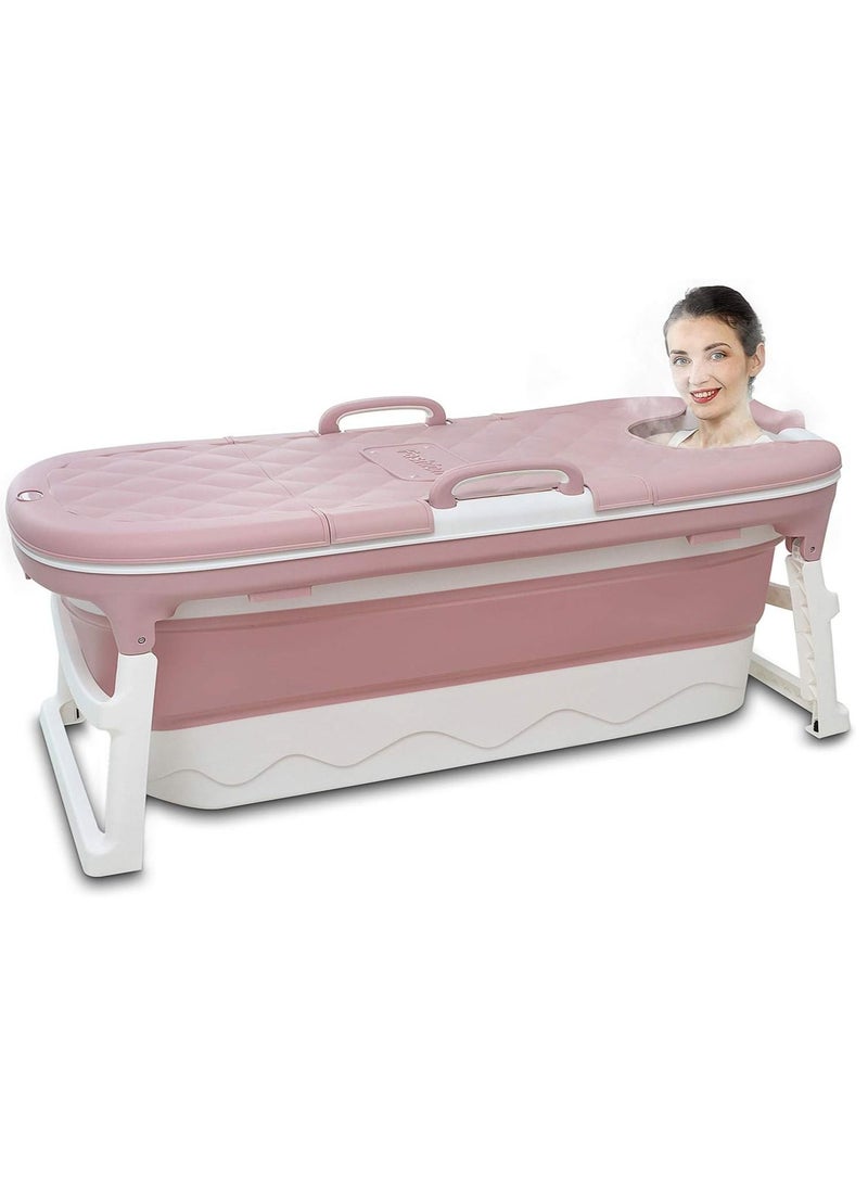 DubaiGallery Portable Bathtub Large Capacity Bath Laundry Storage Portable Pet Bathtub Bathroom Bucket Silicone Basket - Image 2