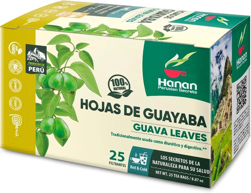 Hanan Peruvian Secrets Hojas De Guayaba Herbal Tea - Image 1