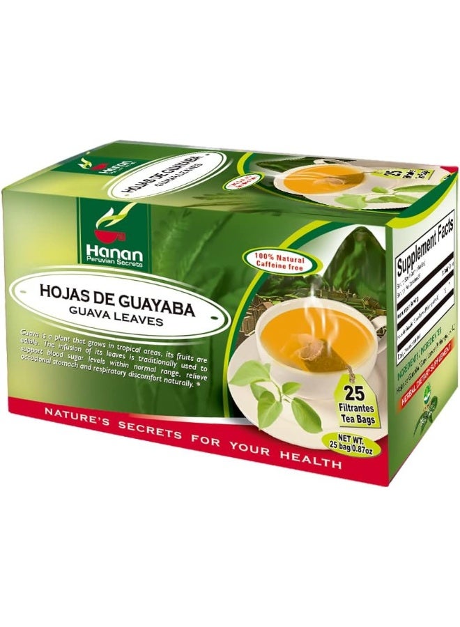 Hanan Peruvian Secrets Hojas De Guayaba Herbal Tea - Image 2