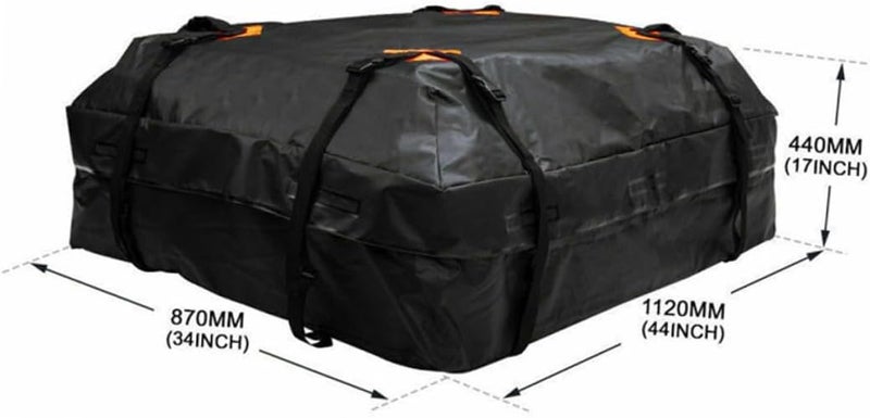 Healifty Waterproof 600d Oxford Fabric Car Roof Cargo Bag Vehicle Rooftop Luggage Carrier with Dustproof and Sunproof Protection for Travel and Outdoor Use - Image 2