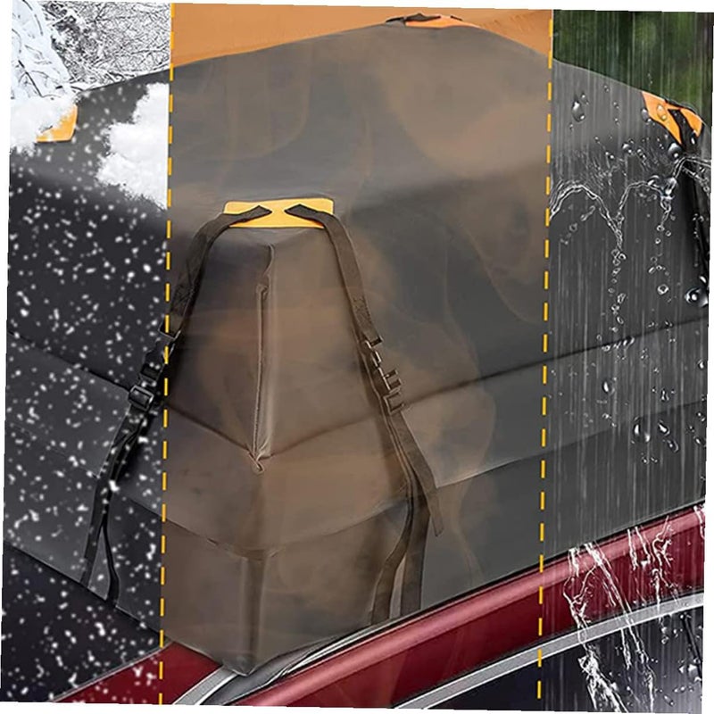 Healifty Waterproof 600d Oxford Fabric Car Roof Cargo Bag Vehicle Rooftop Luggage Carrier with Dustproof and Sunproof Protection for Travel and Outdoor Use - Image 3
