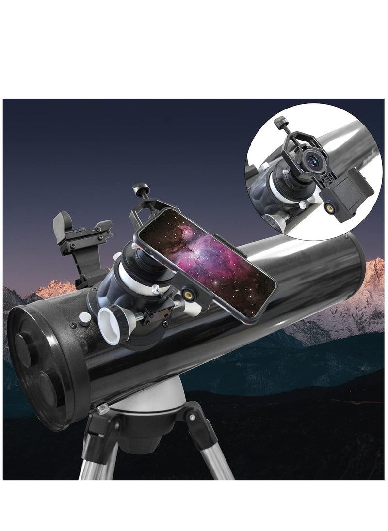 SYOSI - Universal Telescope Phone Mount, Quick Aligned Telescope Smart Phone Adapter Holder, Compatible with Spotting Scope, Telescope, Microscope, Monocular, Binocular, Fit All Brands of Smartphones - Image 1