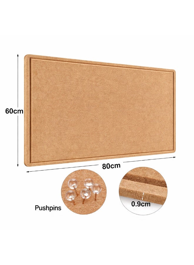 Felt Bulletin Board 60 x 80cm with Push Pins, Decorative Wall Pin Board for Photos, Notes, Memo, Vision Board & Mood Board for Home, Office, School - Image 5