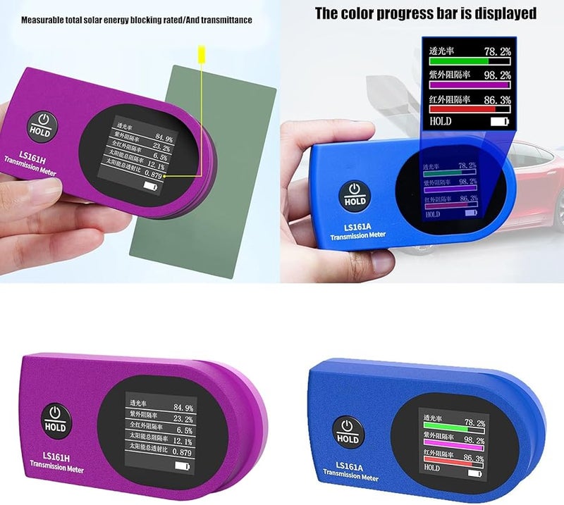 Ls161 مقياس نقل فيلم درجة السيارات الملون مع كشف 365 نانومتر 940 نانومتر تصميم محمول خفيف الوزن - Image 3