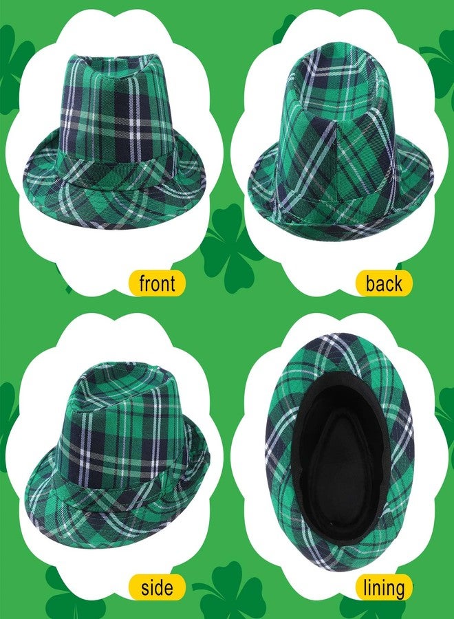 Silicherry 24 Pcs St. Patrick's Day Hat Bulk Green Irish Plaid Fabric Hat St. Patricks Day Party Cap Gifts for Women Men Irish Cap Costume Accessories - Image 4