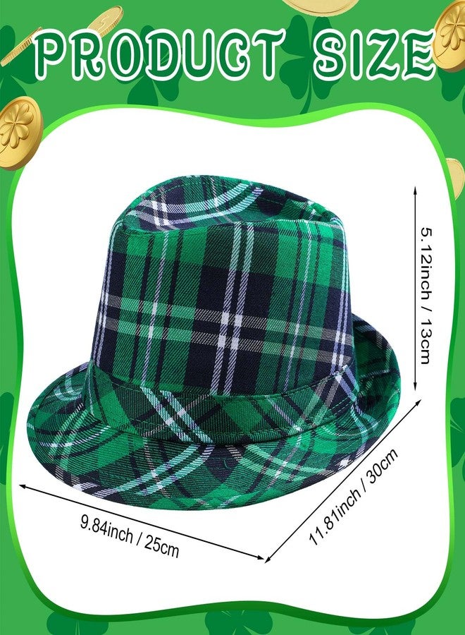 Silicherry 24 Pcs St. Patrick's Day Hat Bulk Green Irish Plaid Fabric Hat St. Patricks Day Party Cap Gifts for Women Men Irish Cap Costume Accessories - Image 2
