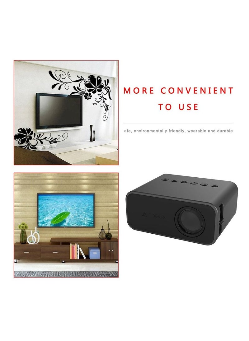 Generic - Mini YT500 Projector With Corded Same Screen High-speed Picture Built-in Composite Diaphragm Speaker Portable LED Projector - Image 1