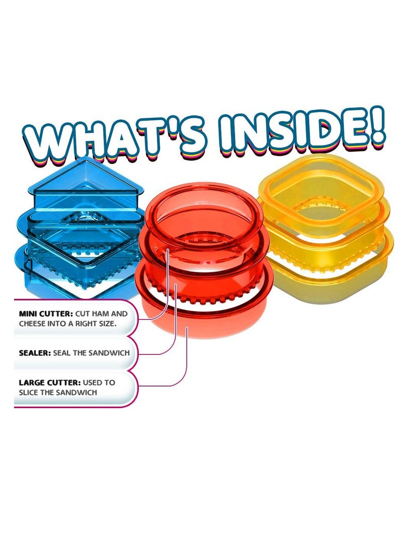 Kids Sandwich Sealer & Cutter - Perfect for Lunchboxes & Bento Boxes, Fun & Easy to Use for Boys & Girls - Image 3