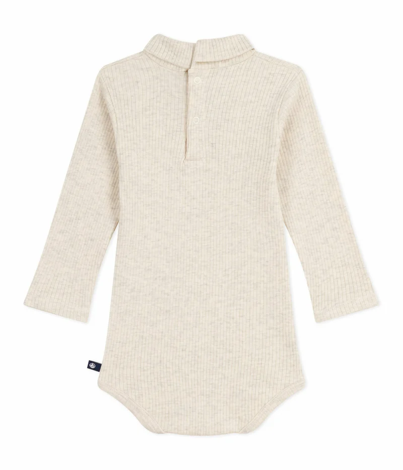 بيتي باتو Babies' Plain Cotton Rollneck Body