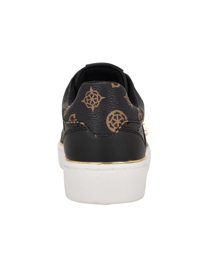 Guess Women's Britz Sneaker, Black Logo 001, 37 EU - Image 3
