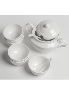 Bin-Shihoun-Abomar White Premium Porcelain Dinner Set for 6 People | Serving Utensils | Porcelain Plate Set | Porcelain Dinner Set (72 Pieces)  - Image 3