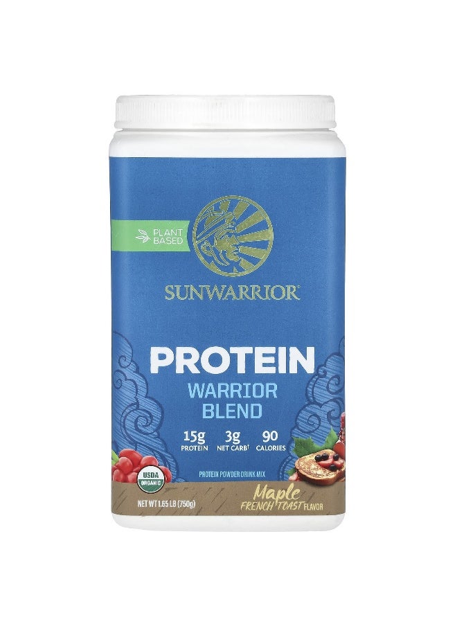 Sunwarrior - Sunwarrior, Warrior Blend, Protein, Maple French Toast, 1.65 lbs (750 g) - Image 1