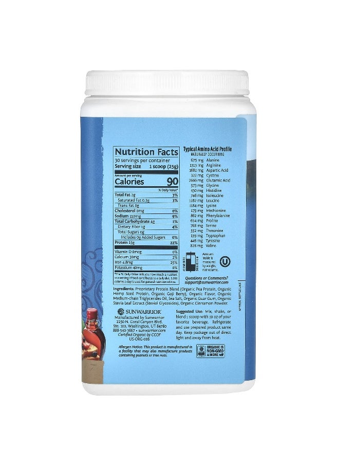 Sunwarrior - Sunwarrior, Warrior Blend, Protein, Maple French Toast, 1.65 lbs (750 g) - Image 1