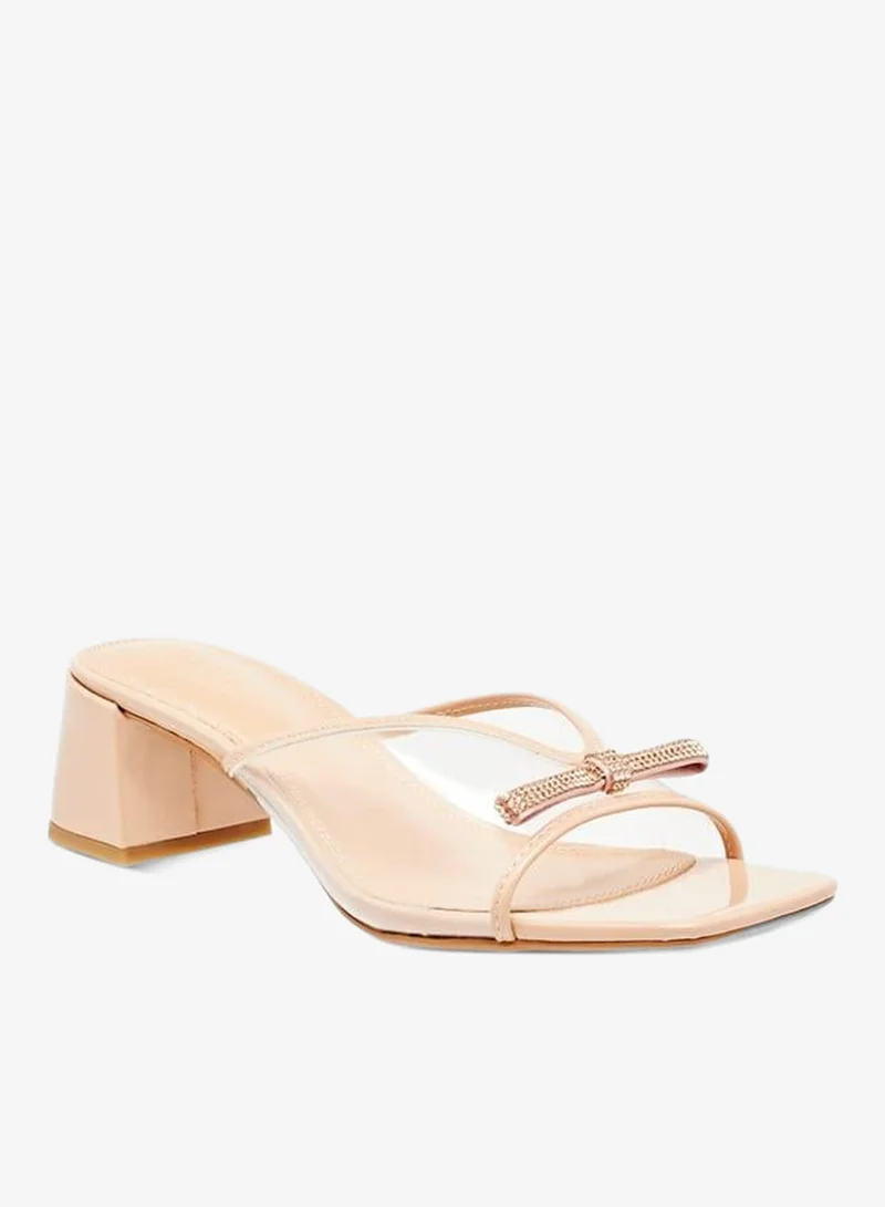 Celeste Womens Embellished Slip-On Sandals With Block Heels Ramadan Collection