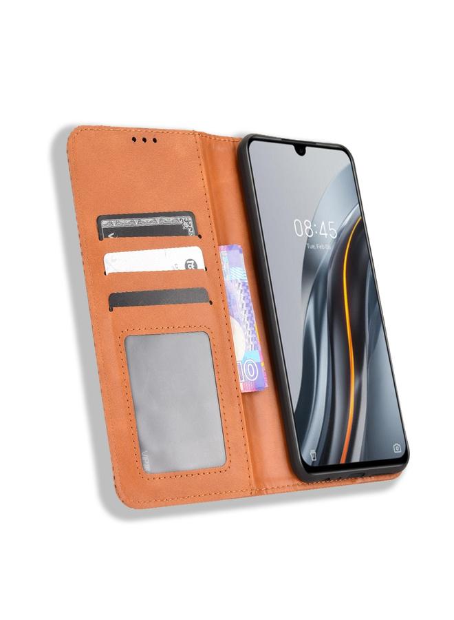 S-TOP Case For Infinix Note 12 G96 Magnetic Buckle Retro Texture Leather Phone Case - Image 3