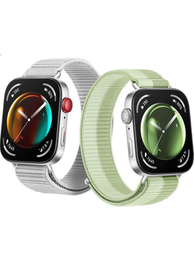 Tinker Pi Jiang Nylon Loop Strap For Huawei Watch Fit3, Sporty And Breathable Replacement Wristband For Huawei Watch Fit3, Skin-Friendly And Soft Huawei Smart Bracelet Wristband Replacement Strap Access - Image 1