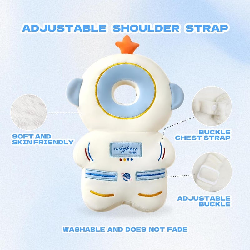 Pucmaoci Baby Toddler Head Protector, Baby Head Protection Backpack, Adjustable, Lightweight and Breathable, Astronaut - Image 3