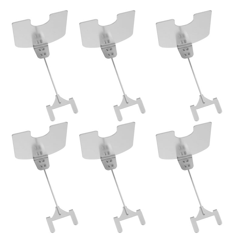 6pcs Card Holder Stand, Table Top Sign Clamp For Retail Display & Supermarket, Price Display Card Holder For Bakery Dessert Table Store - Image 3
