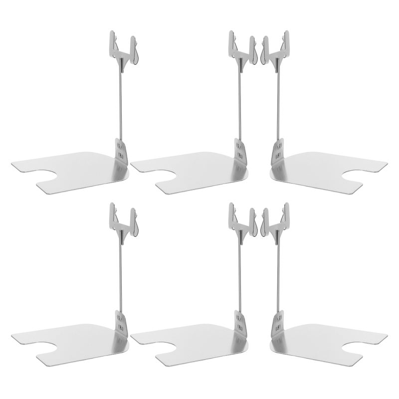 6pcs Card Holder Stand, Table Top Sign Clamp For Retail Display & Supermarket, Price Display Card Holder For Bakery Dessert Table Store - Image 4