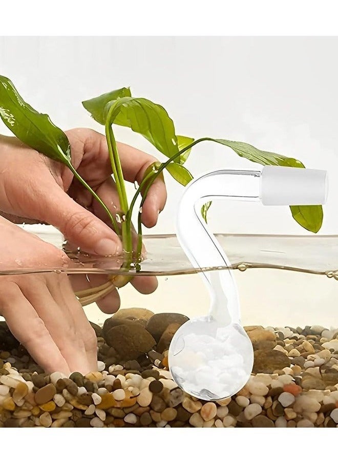 Generic 2Pcs 14mm Glass Mini inflow Pipe,Inflow Pipe Water Pump Aquarium FilterTubing, Surface Skimmer, AquariumPlanted Tank Aquascaping Fish TankAccessories, for Fish Tank  - Image 4