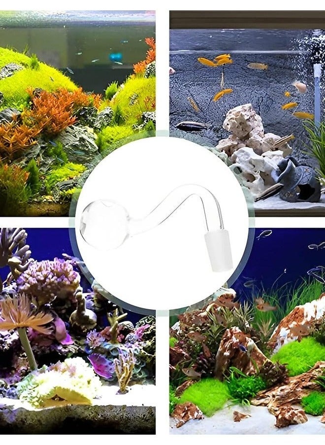 Generic - 2Pcs 14mm Glass Mini inflow Pipe,Inflow Pipe Water Pump Aquarium FilterTubing, Surface Skimmer, AquariumPlanted Tank Aquascaping Fish TankAccessories, for Fish Tank - Image 1