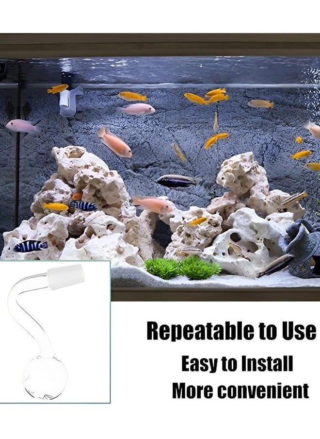 Generic - 2Pcs 14mm Glass Mini inflow Pipe,Inflow Pipe Water Pump Aquarium FilterTubing, Surface Skimmer, AquariumPlanted Tank Aquascaping Fish TankAccessories, for Fish Tank - Image 1