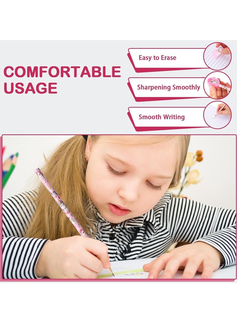 طقم قرطاسية من 12 قطعة، طقم العودة إلى المدرسة للأطفال، يشمل أقلام رصاص، مماحي، مساطر، مبراة أقلام، هدايا، مكافآت الفصل، وتوزيعات الحفلات. - Image 5