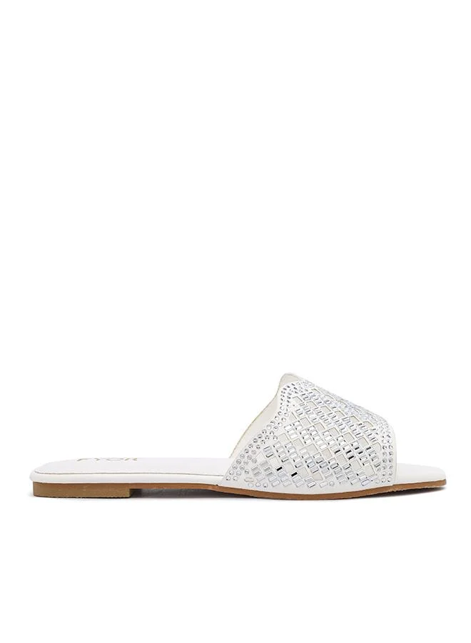 FYOR Cutwork Embellished Flat Sandal MY 388