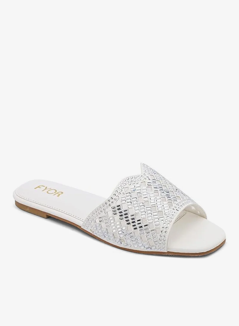 فايور Cutwork Embellished Flat Sandal MY 388