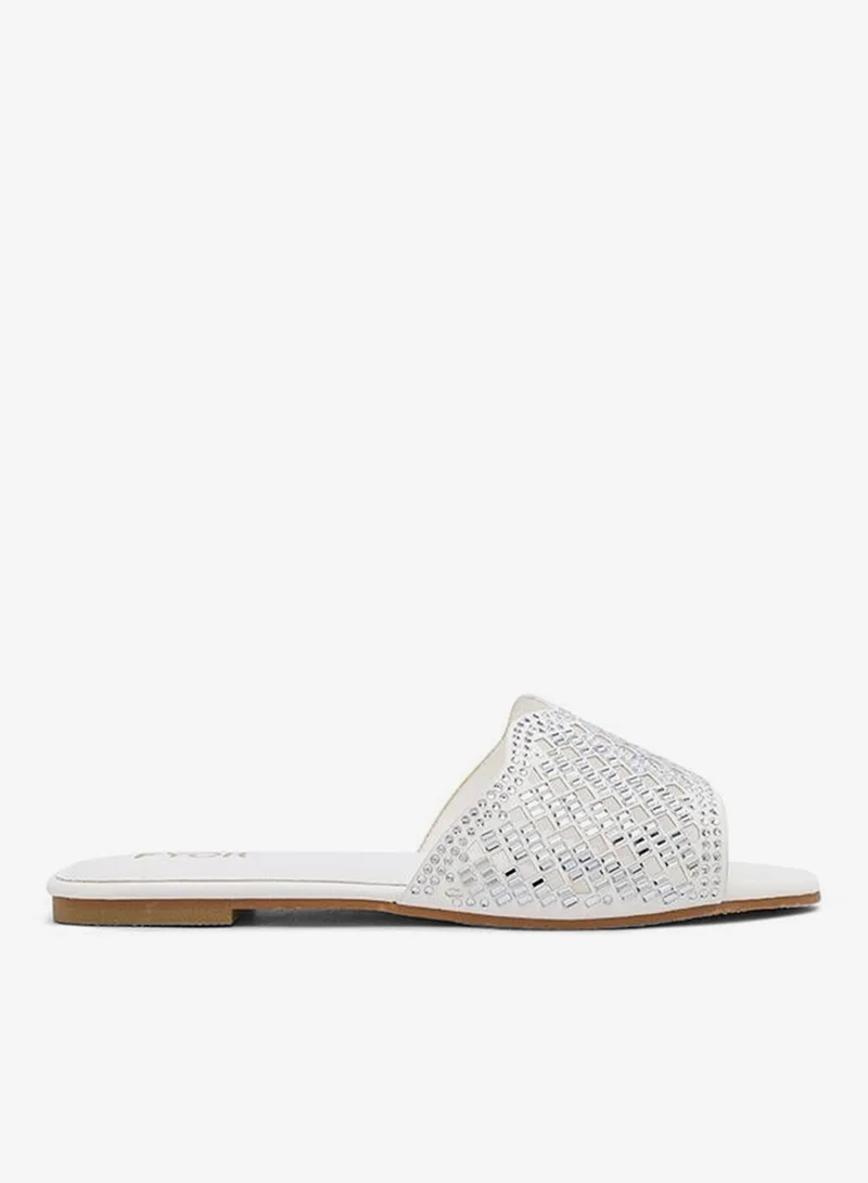 فايور Cutwork Embellished Flat Sandal MY 388