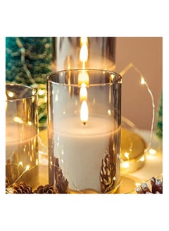 Hilalful HILALFUL Candle Set | Suitable for Living Room, Bedroom and Outdoor | Perfect Festive Gift for Home Decoration in Ramadan, Eid, Birthdays, Weddings, Housewarming | Battery Operated | Set of 3  - Image 2