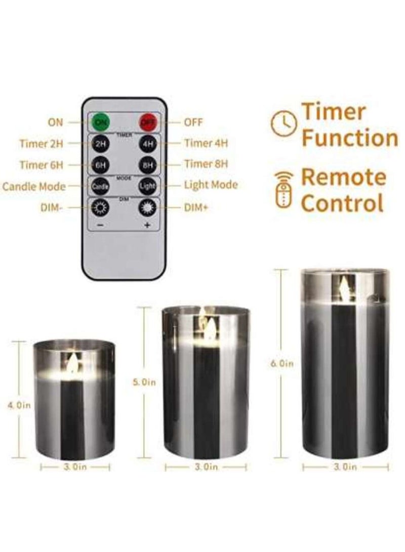 Hilalful مجموعة شموع هلالفل | مناسبة لغرفة المعيشة، غرفة النوم والهواء الطلق | هدية مثالية للزينة المنزلية في رمضان، عيد، أعياد الميلاد، حفلات الزفاف، الانتقال إلى منزل جديد | تعمل بالبطارية | مجموعة من 3 - Image 3