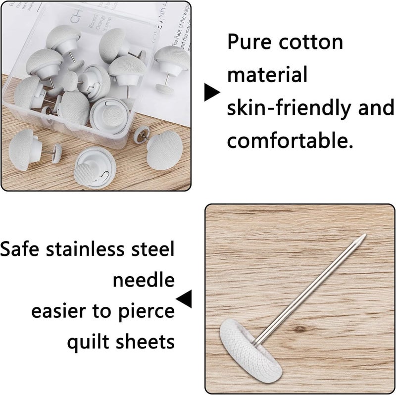 LPV TRADERS LPV TRADERS Bedsheet & Quilt Clip Set - 6 PCS Mushroom-Shaped Non-Slip Fixators | One-Key Unlock Holder for Duvets, Comforters, Bed Sheets, Curtains, Socks & Mattress Covers - Multicolor  - Image 4