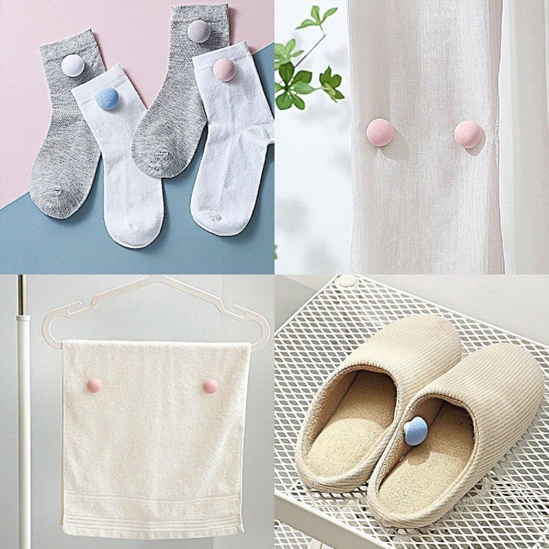 LPV TRADERS LPV TRADERS Bedsheet & Quilt Clip Set - 6 PCS Mushroom-Shaped Non-Slip Fixators | One-Key Unlock Holder for Duvets, Comforters, Bed Sheets, Curtains, Socks & Mattress Covers - Multicolor  - Image 2