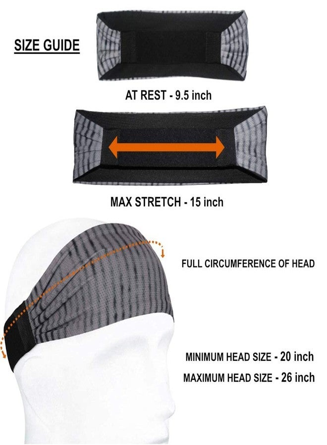 ReDesign Apparels Best Lightweight Headband Workout Sweatbands for Men & Women (One Size, 1pc) Running, Yoga, Cycling, Tennis, Cricket, Badminton | Sports Unisex Hair Band (Geometric Yellow) - Image 4
