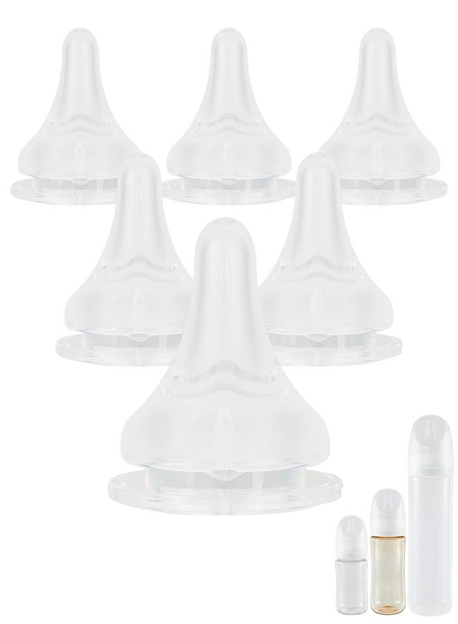 joyfeed Silicone Nipple for Pigeon Bottle,Size L,Standard Flow Baby Bottle Nipples,6m+ 6 Count - Image 1