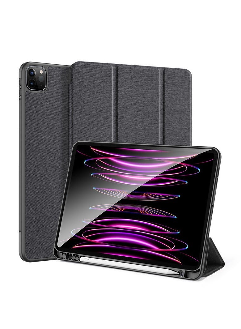 general Compatible with iPad Pro 11/13 2024 Tablet Case, iPad Air 13 2024 Slim PU Leather Case, Triple Folding Stand Case with Auto Wake/Sleep Function - Image 1