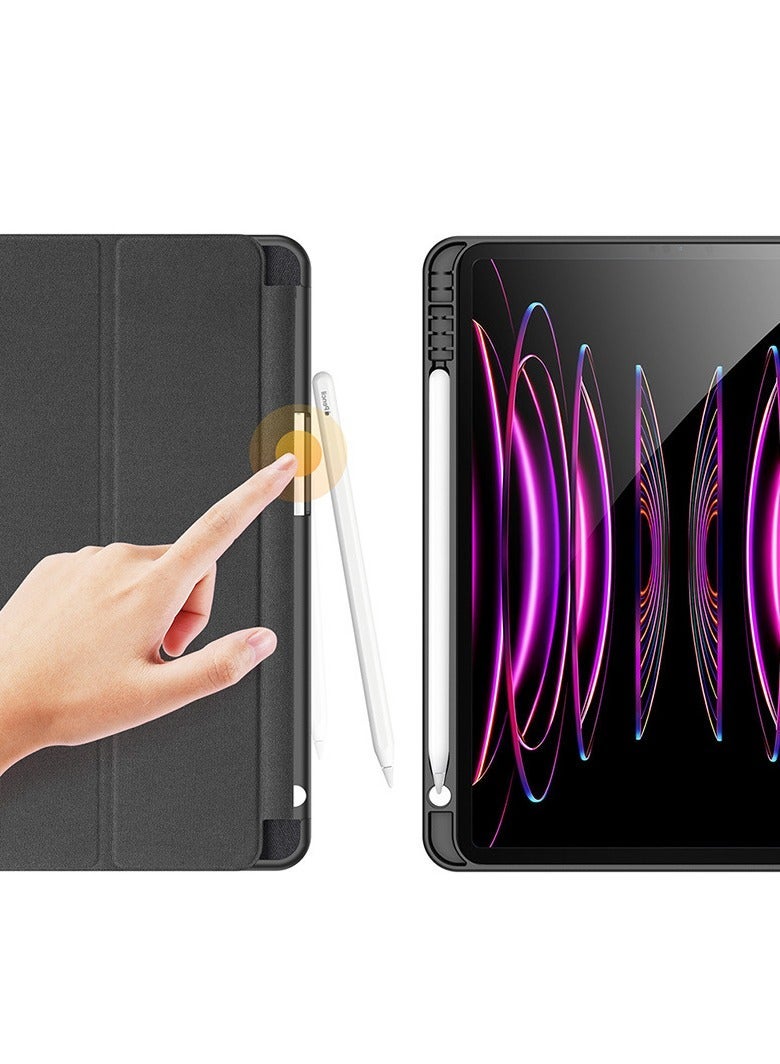 general Compatible with iPad Pro 11/13 2024 Tablet Case, iPad Air 13 2024 Slim PU Leather Case, Triple Folding Stand Case with Auto Wake/Sleep Function - Image 3