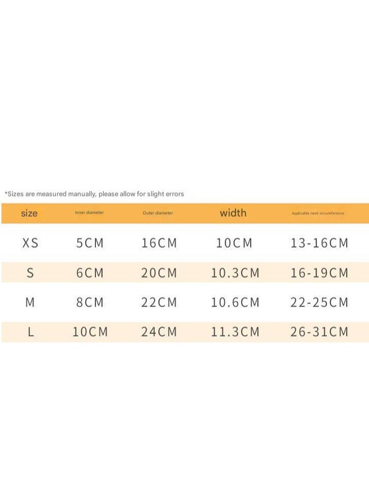 A.M Elizabeth Collar Cat Dog Wound Protection After Surgery Wound Leaking Push Button Type Cute Adjustable Lightweight Soft Flower - Image 2