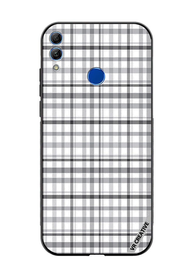 VR CREATIVE Protective Case Cover For Honor 10 Lite Checks Design Multicolour