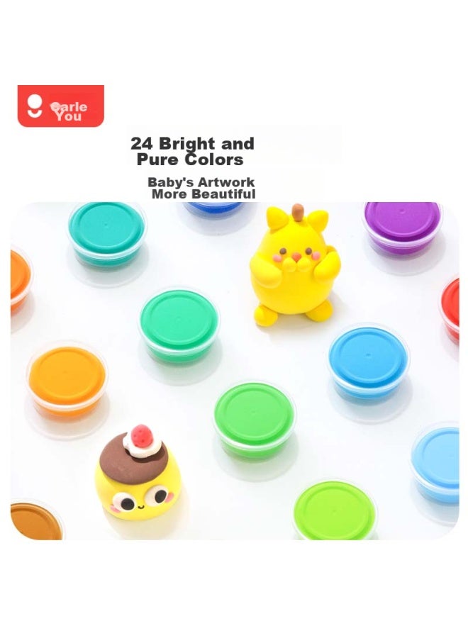Coloyou 24-color Ultra-light Clay, Transparent Box, Children's Toy, 3-6 Years Old, Colored Clay, Play Dough, Non-toxic, Handmade Diy, Student - Image 4