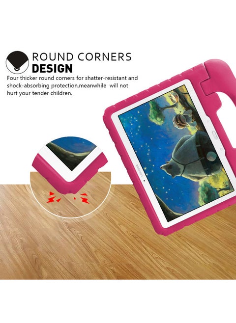 2020 Student Computer Bag Protective Cover EVA Learning Machine Drop-resistant Shell MediaPad T5/M5/M6 In Stock-Color:Rose Red-Applicable Model:sx T800